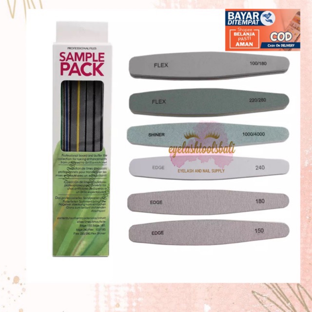 PAKETAN KIKIR KIKIR 1SET BUFFER NAIL GEL UV GEL