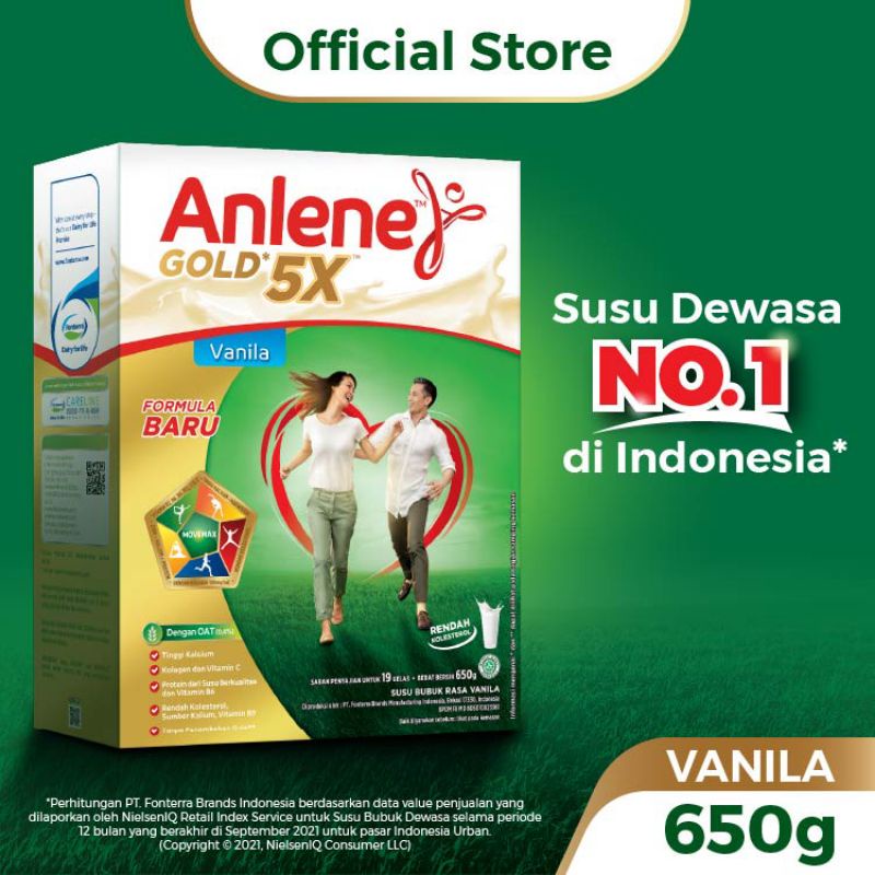 

Anlene Gold 5x 650g vanila