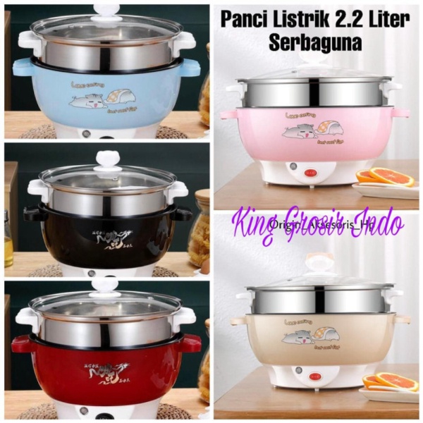 - Multi Fungsi Pan Tanpa 2.2 Dijual Murah Bubble Liter Quality Panci High Biru Serbaguna Muda Fry El