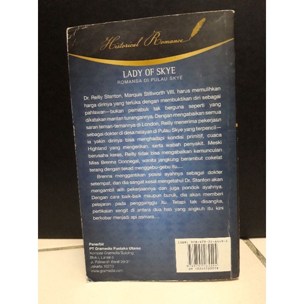 Novel Historical Romance Lady of Skye : Romansa di pulau Skye By Patricia Cabot-1