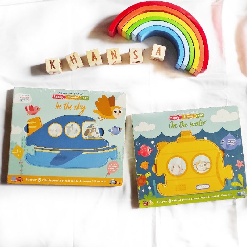 Boardbook buku BBW anak murah import (jigsaw puzzle playbook)