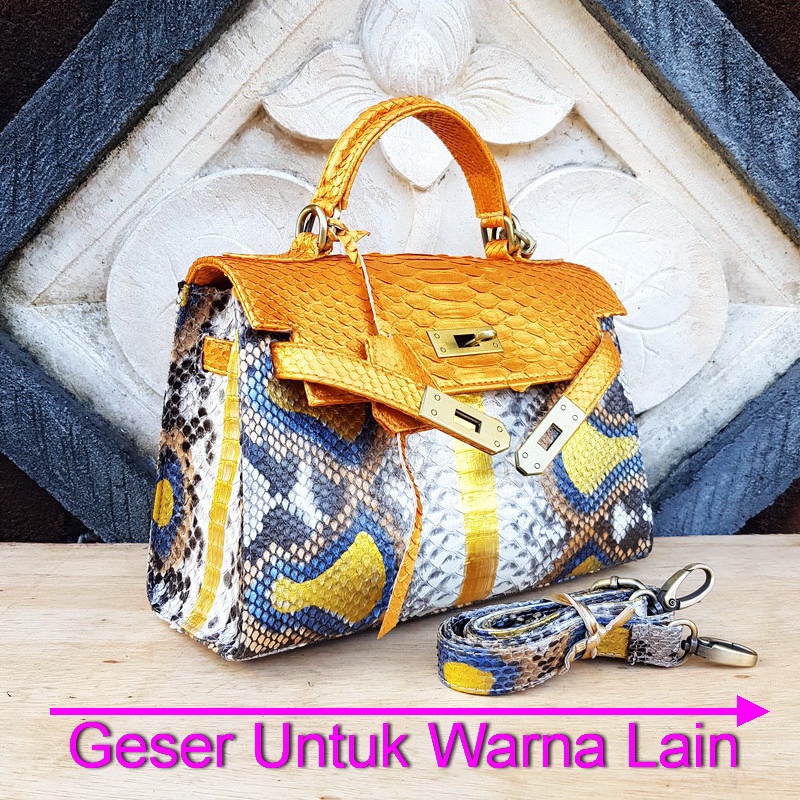 Tas Kulit Ular Paninta Size 26 Handmade Asli Bali