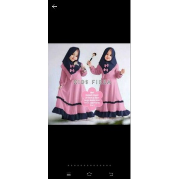 Firza kids/ Size S | M | L | XL/Gamis anak /syari anak /MOSCREPE HQ