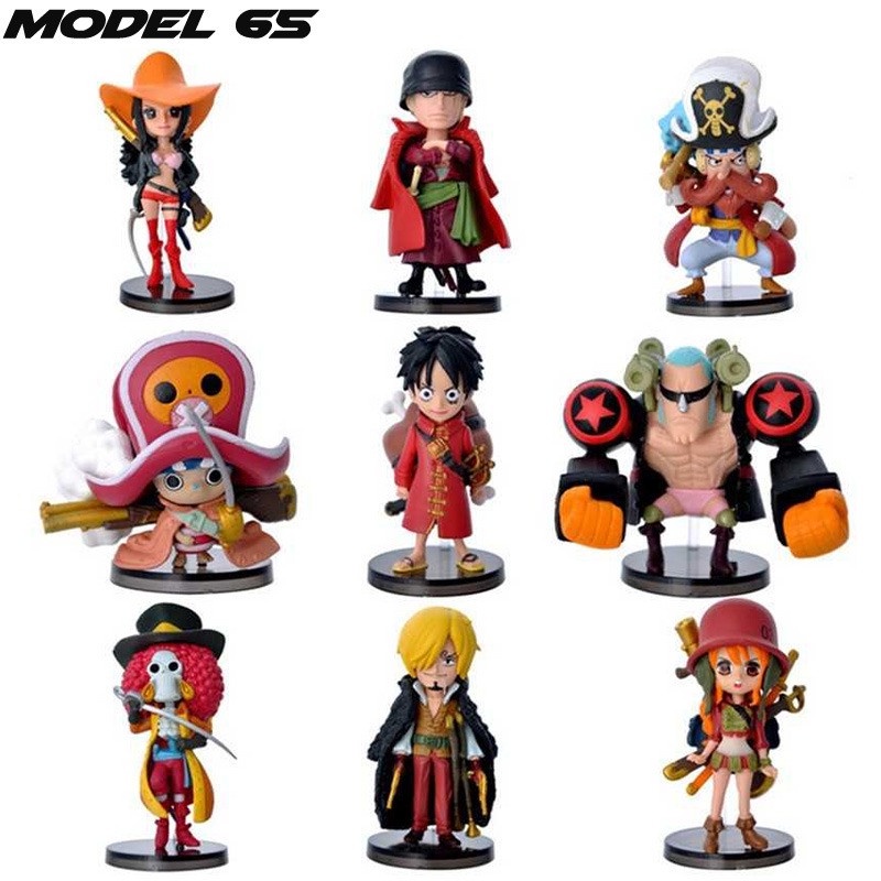 Mainan Anak Dewasa Action Figure One Piece 9 Pcs Nakama X