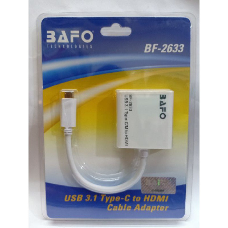 BAFO BF-2633 CONVERTOR USB 3.1 TYPE C TO HDMI