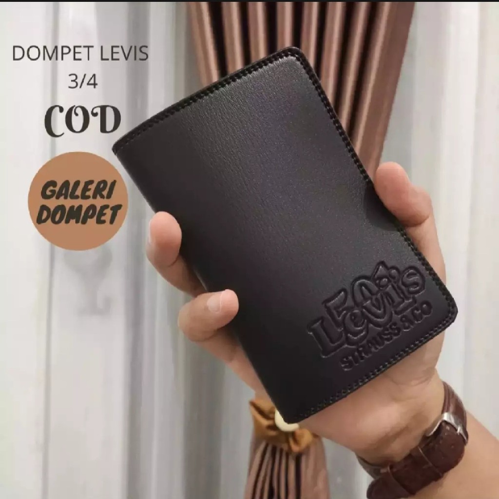 Dompet Pria Panjang 3/4 Dompet Kulit Sintetik Pria Kualitas Distro Harga Murah