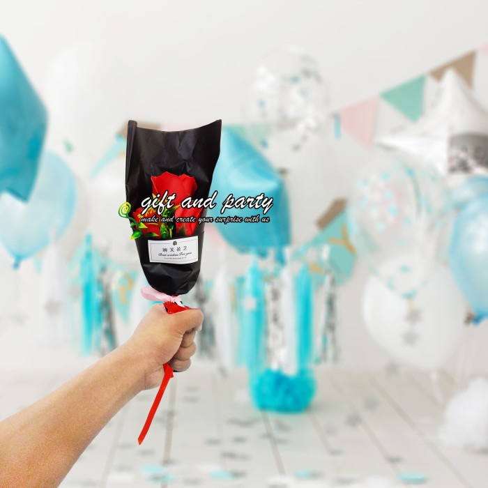 Buket Bunga Merah Isi 3 Bunga / bunga sabun / Buket Bunga