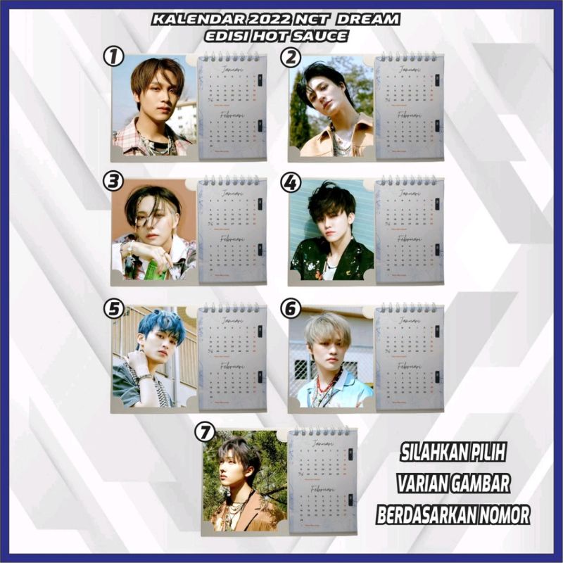 KALENDER DUDUK // MEJA 2022 NCT DREAM MEMBER