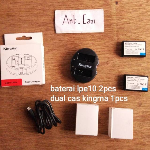 baterai batre cas charger kamera Canon lpe10 lp e10 1100d 1200d 1300d 1500d 3000d 4000d t3 t5 t6 x50