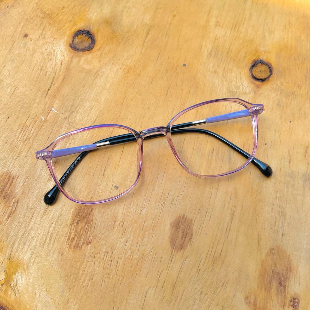 [TERLARIS] Kacamata Photocromic 2127 Vintage Elastis Frame Kotak Optik Wanita Pria AntiradiasI