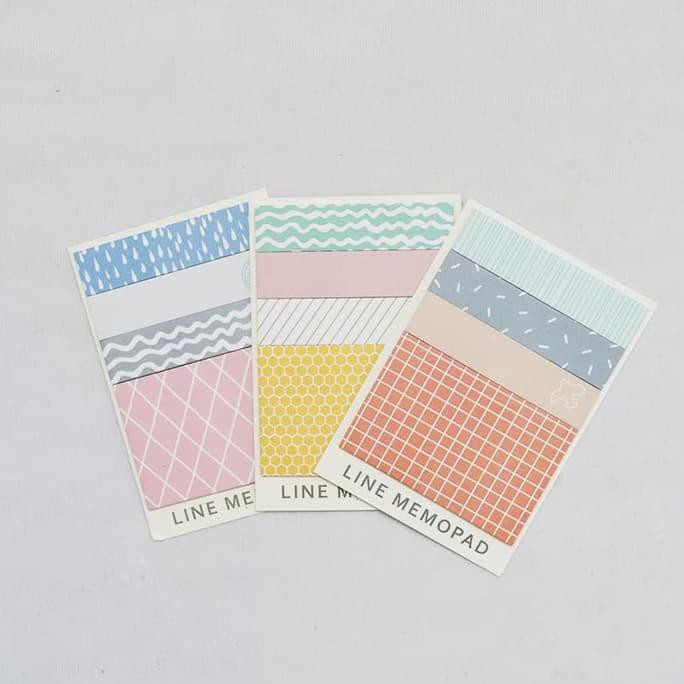 

SIMPLE PATTERN LABEL MEMO STICK TEMPEL / STICKY NOTES LINE MEMO IMPORT DISKON