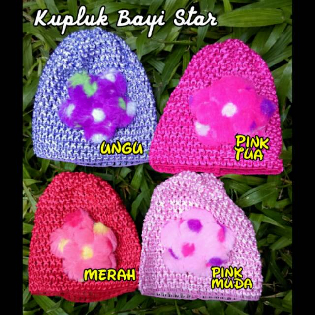 Kupluk Bayi 0-12 bulan topi anak bayi perempuan