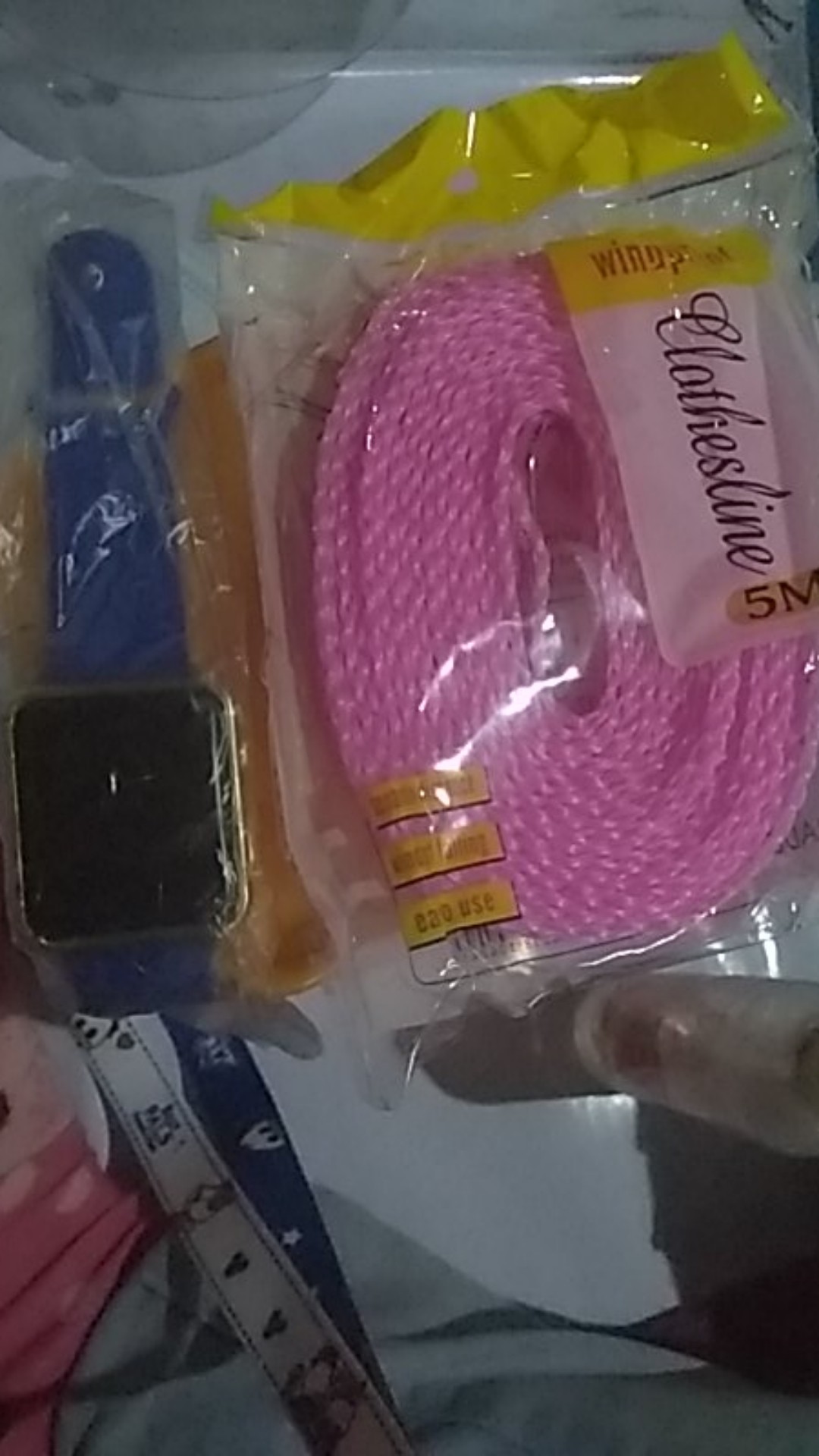 Tali Jemuran Ada Lubang Gantungan Baju - Hanger Super Praktis - Clothes Line Unik 5 Meter [pm]