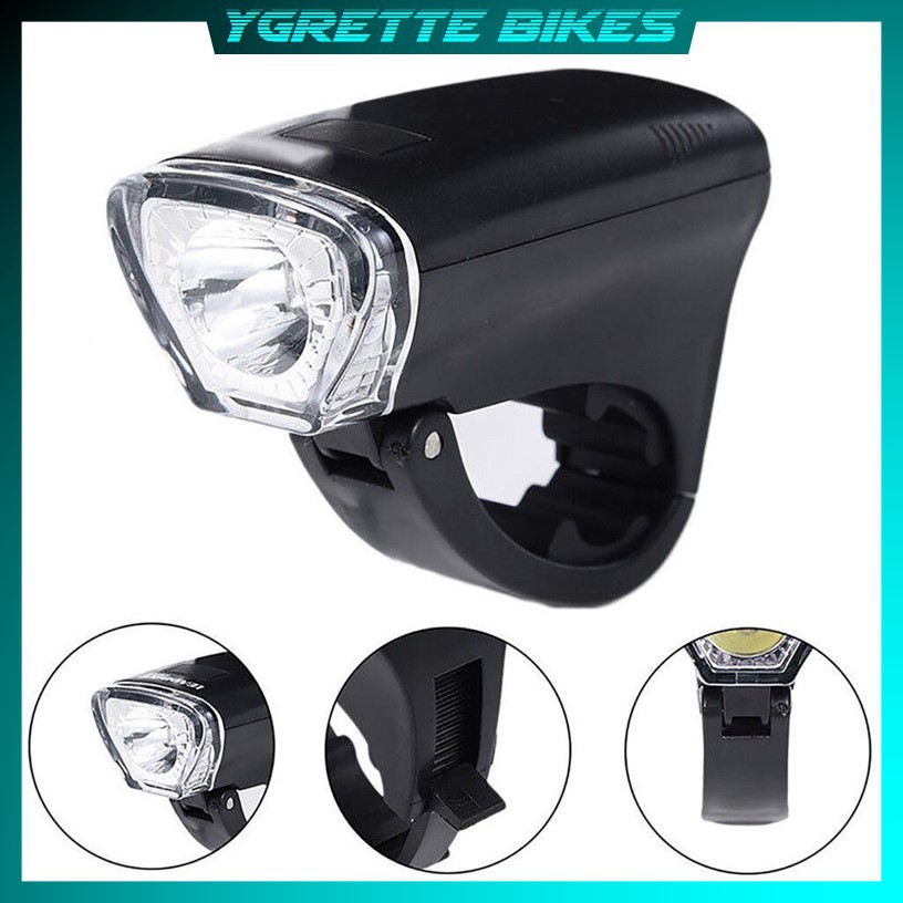 YGRETTE - PAKET LAMPU DEPAN BELAKANG TAFFLED A126 Lampu Sepeda LED Universal Fit - A126 BATERAI AA AAA