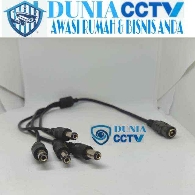 Kabel cumi cabang 4 buat CCTV bisa untuk 4 kamera cctv