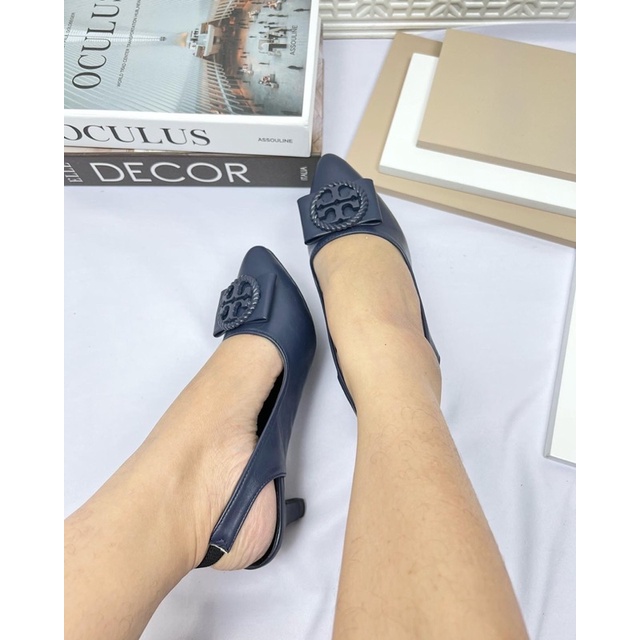 sepatu heel wanita import terbaru kekinian tali belakang heel 3 cm bahan dove LOUISDEAR P51 heel T