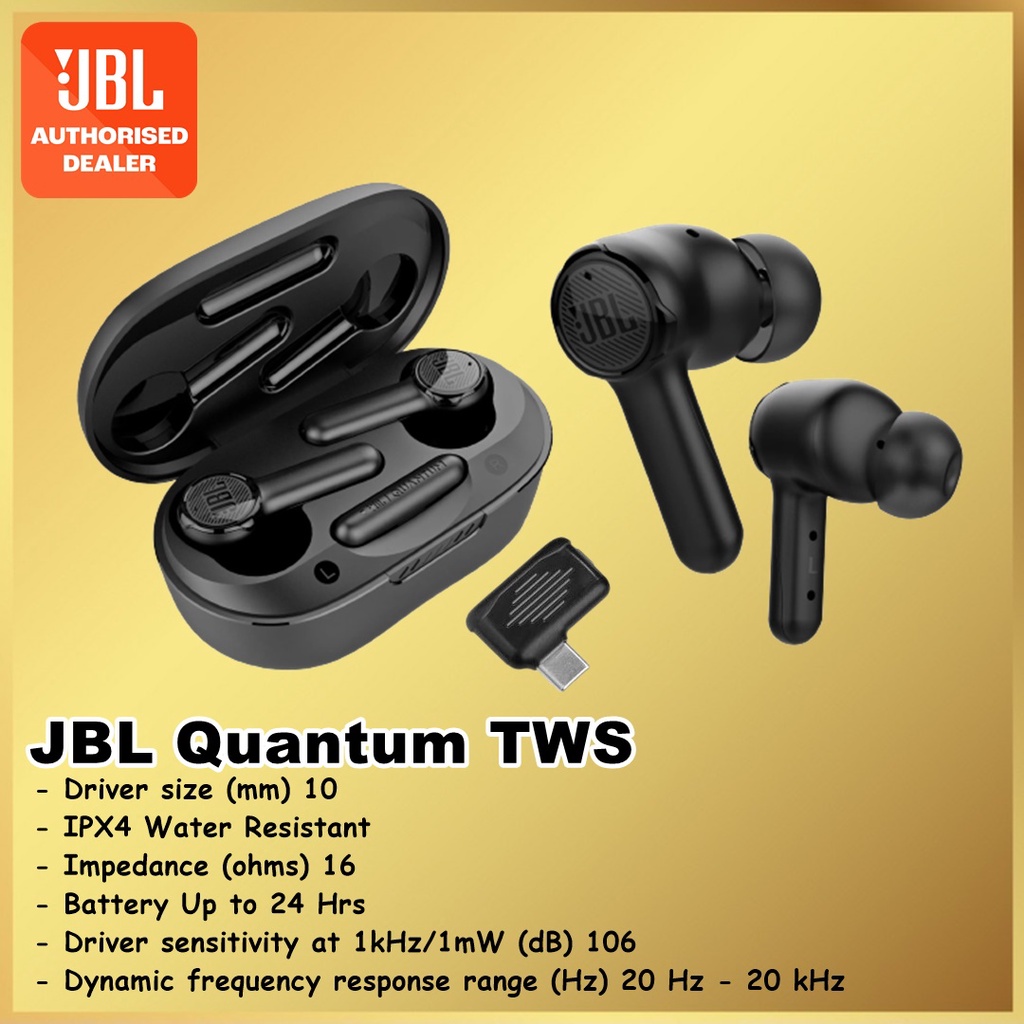 JBL Quantum TWS True Wireless Noise Cancelling Gaming Earbuds Earphone