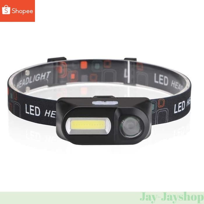 Senter Kepala LED Headlight 180 lumen 6 Modes rechargeble Headlamp