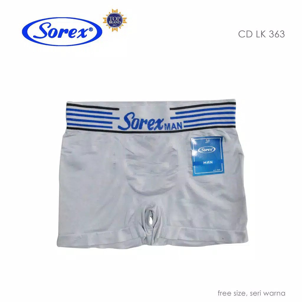 1 PCS BOXER ORIGINAL Grosir Ecer Celana Dalam Pria Sorex CD Laki 363 Dijamin Murah