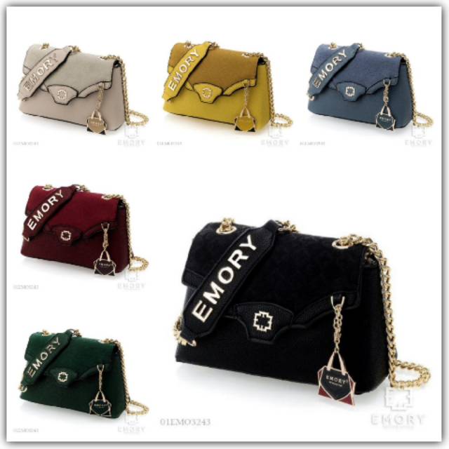 BAG IMPORT BRANDED EMORY LANDI / TAS SELEMPANG / SLINGBAG FASHION WANITA LIPSTIK MURAH BANDUNG BATAM