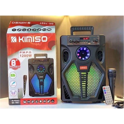 SHILIN - Speaker Bluetooth Karaoke Portable KIMISO QS 7807 Free Mic