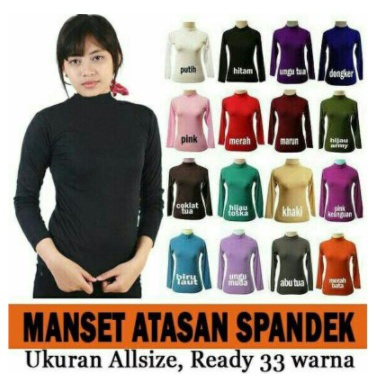 MANSET ATASAN UKURAN JUMBO XXL DAN STANDAR XL BAHAN SPANDEK MANSET LENGAN PANJANG BISA COD