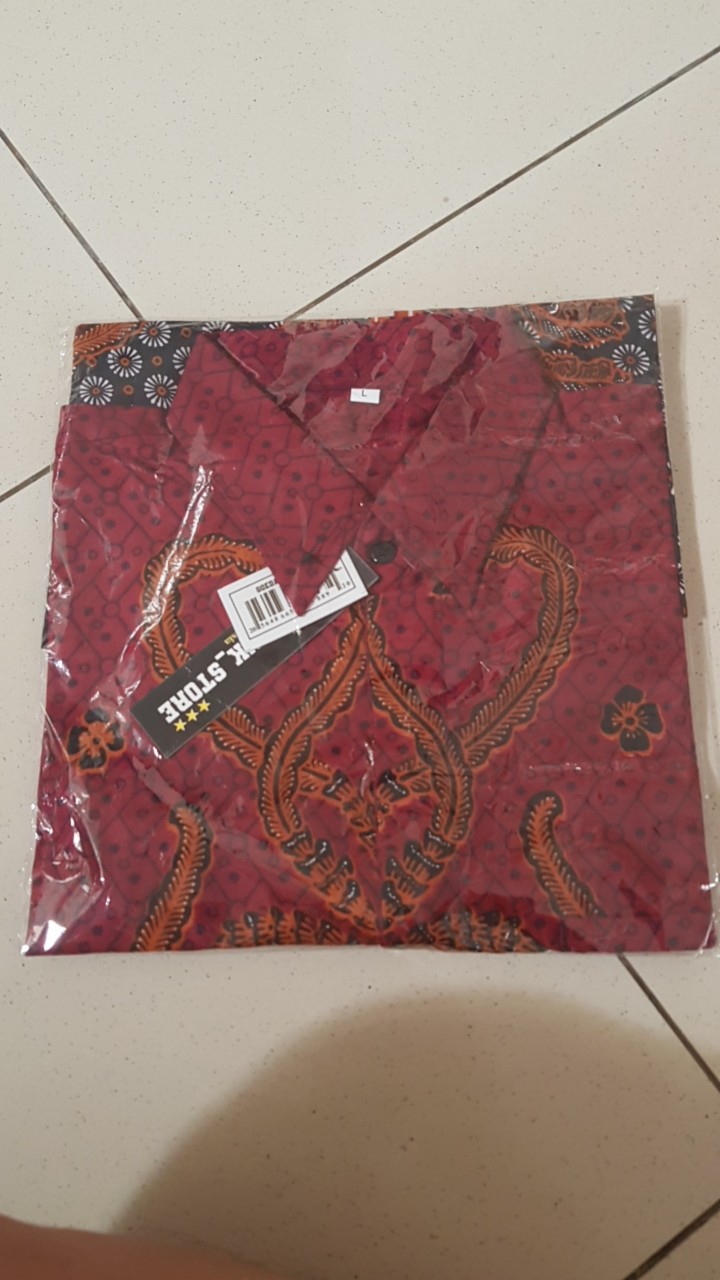Goedank Store Hrb026 Kenongo Hem Kemeja Batik Pria Katun Primis Premium Halus M L Xl Xxl