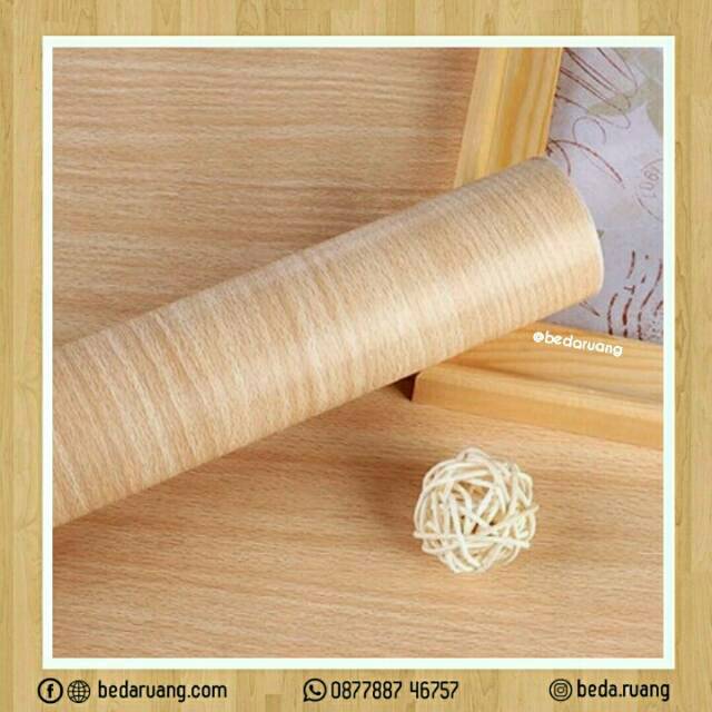 Wallpaper Sticker Motif Kayu