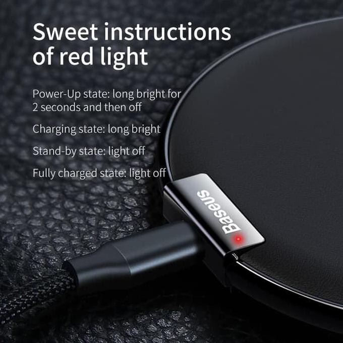 New Baseus Leather Qi Wireless Charger - Wxix-01 Ayo Beli