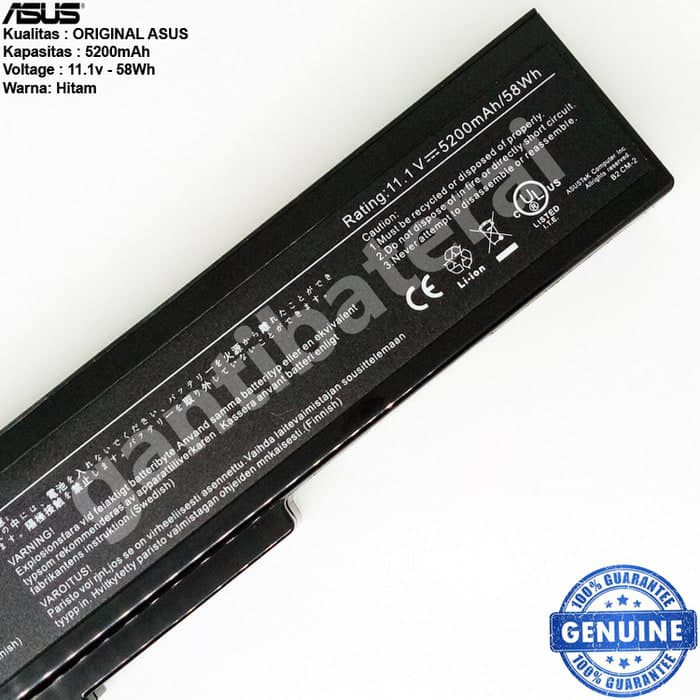 ORIGINAL Baterai Asus N43 N43S N43SL N43SM N43SN N43J N43JF N43JM