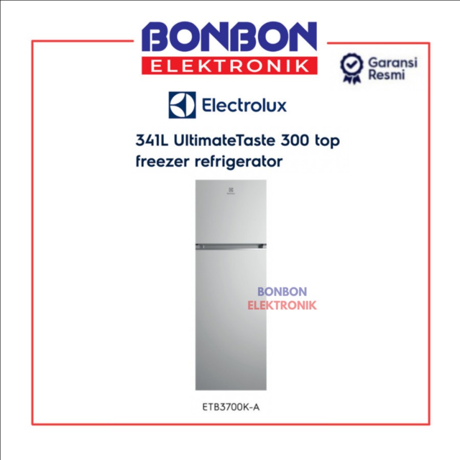 Electrolux Kulkas 2 Pintu ETB3700K-A / ETB 3700K-A / ETB 3700 K-A