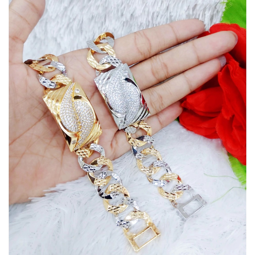 Gelang Xuping Mata Full Lapis Emas Perhiasan Fashion L61