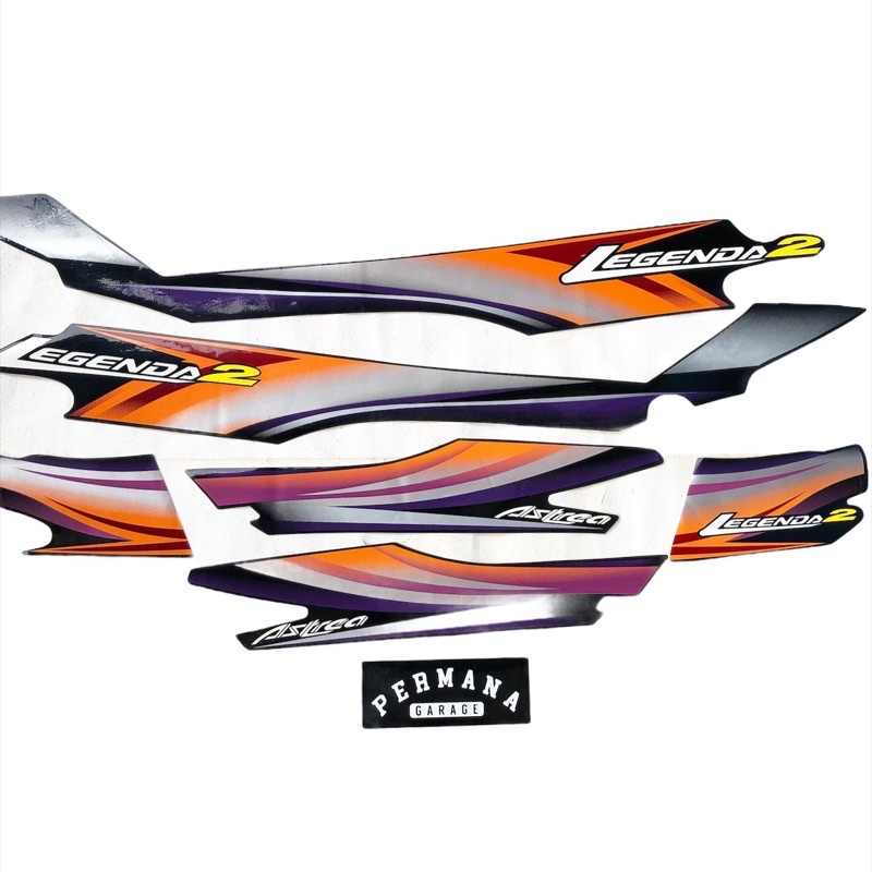 striping set sticker body honda astrea legenda legenda 2
