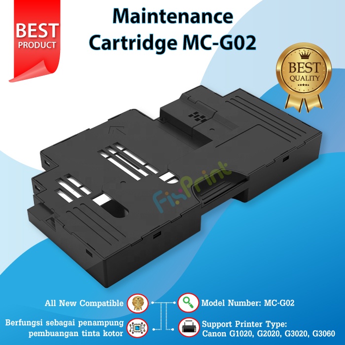 Maintenan Compatible Cartridge MC-G02, Waste Ink Printer Canon G1020 G2020 G3020 G3060 New