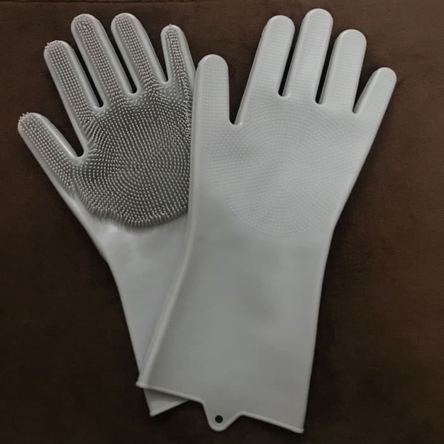 SILICONE DISHWASHING Gloves Sarung Tangan Cuci Piring Cuci Mobil TEBAL Tahan Panas