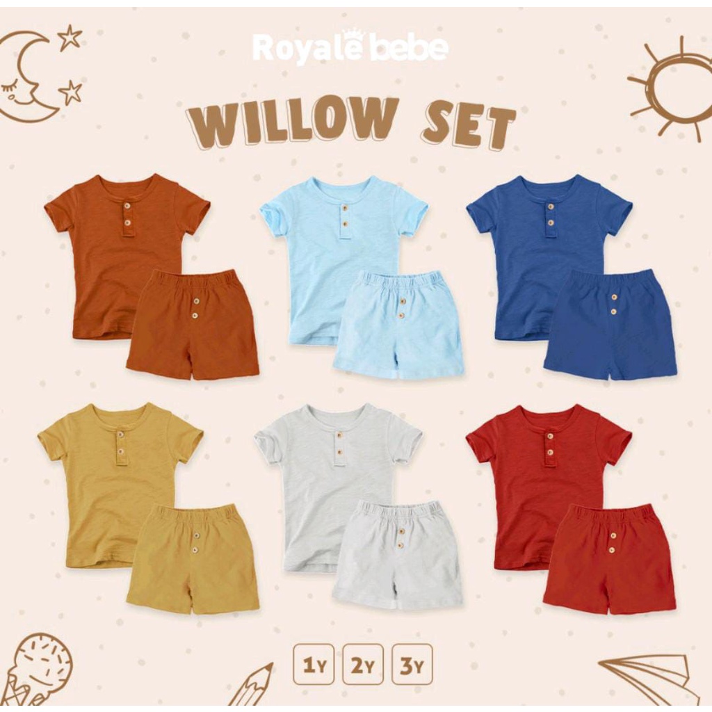 ROYALE BEBE WILLOW SET / SETELAN ANAK