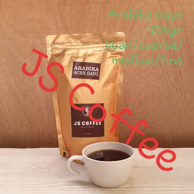 

Kopi / Coffee Arabika Aceh Gayo 200 gram kemasan aluminium