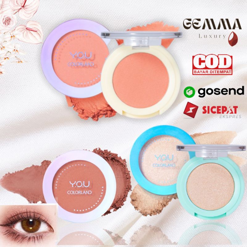 (GOSEND/COD) YOU COLORLAND FOCUS ON ME EYE SHADOW | HIGHLIGHTER | BLUSH ON