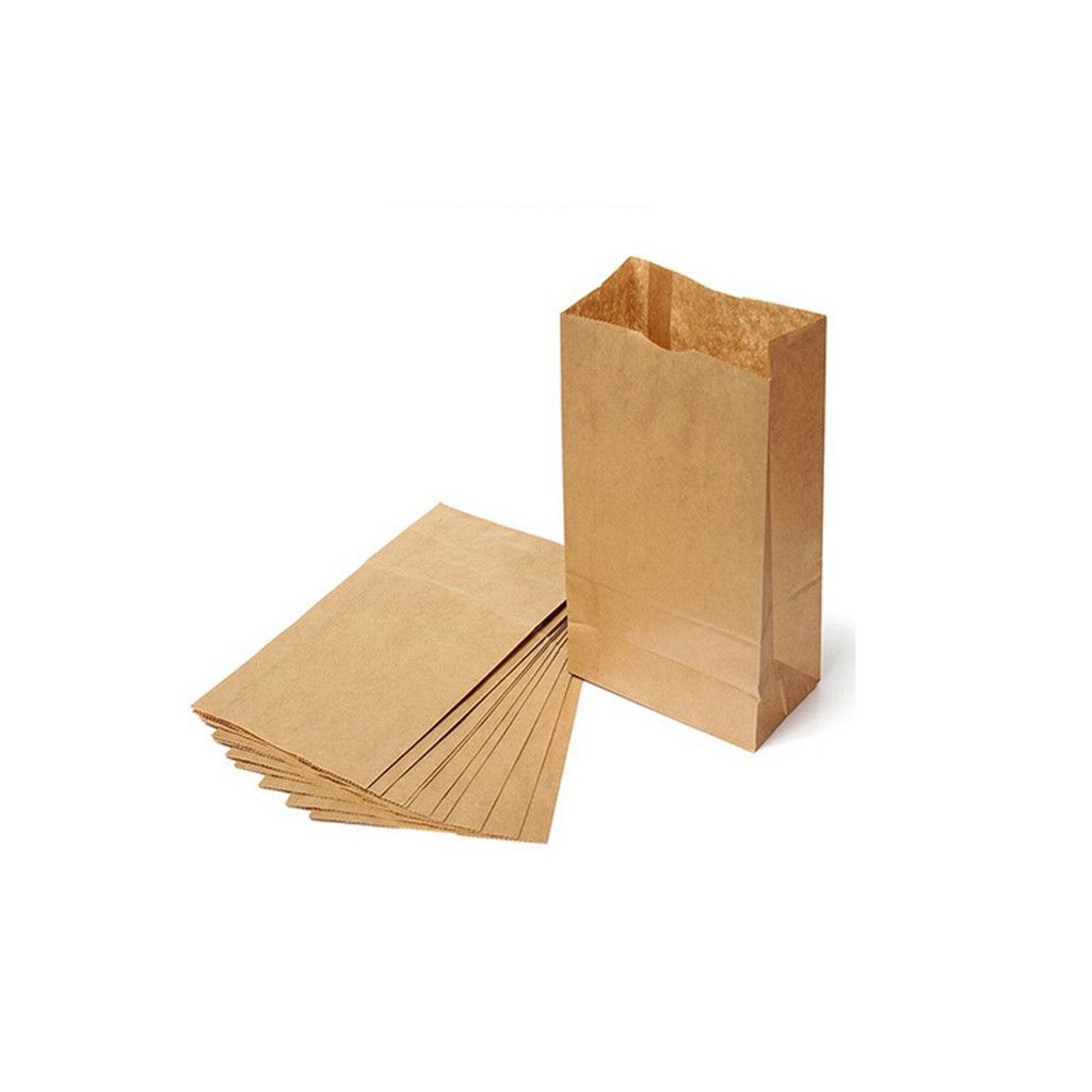 

iDk90 PAPER BAG - SOS BAG 40 BROWN - FRIED CHICKEN - KANTONG KERTAS ROTI - ISI 100 PCS