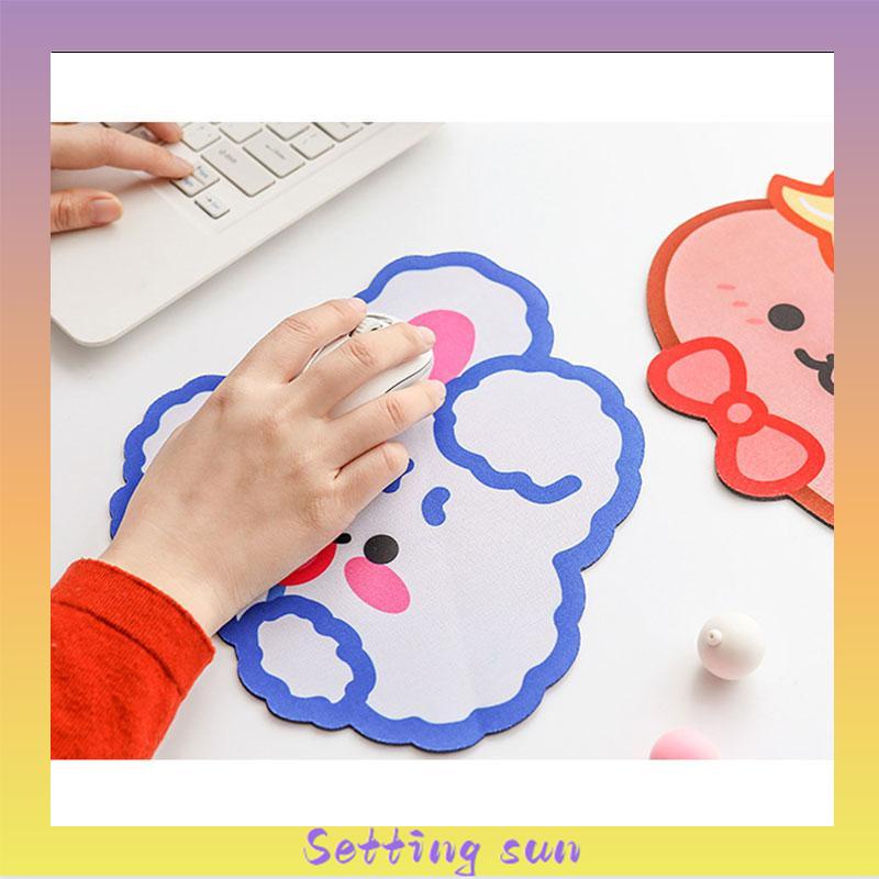 Mouse Pad Anti Slip Motif Print Kartun Untuk Aksesoris Komputer TN