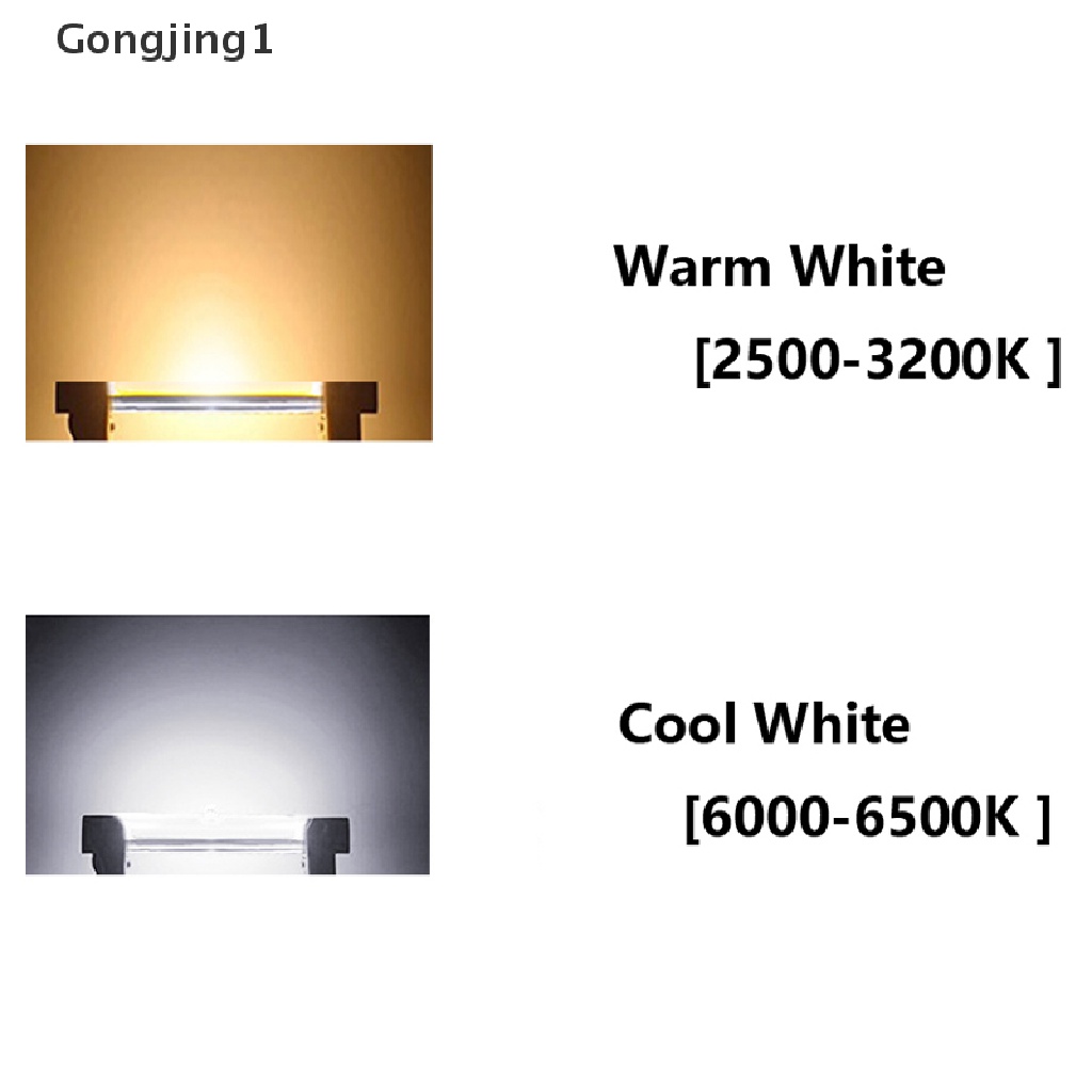 Gongjing1 1pc R7S Lampu Bohlam LED COB 78mm / 118mm Untuk Halogen