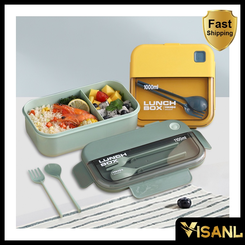 Kotak makan anti tumpah tempat makan lunch box set Kotak Makan Dengan Dengan Kotak Sup Dan Sendok