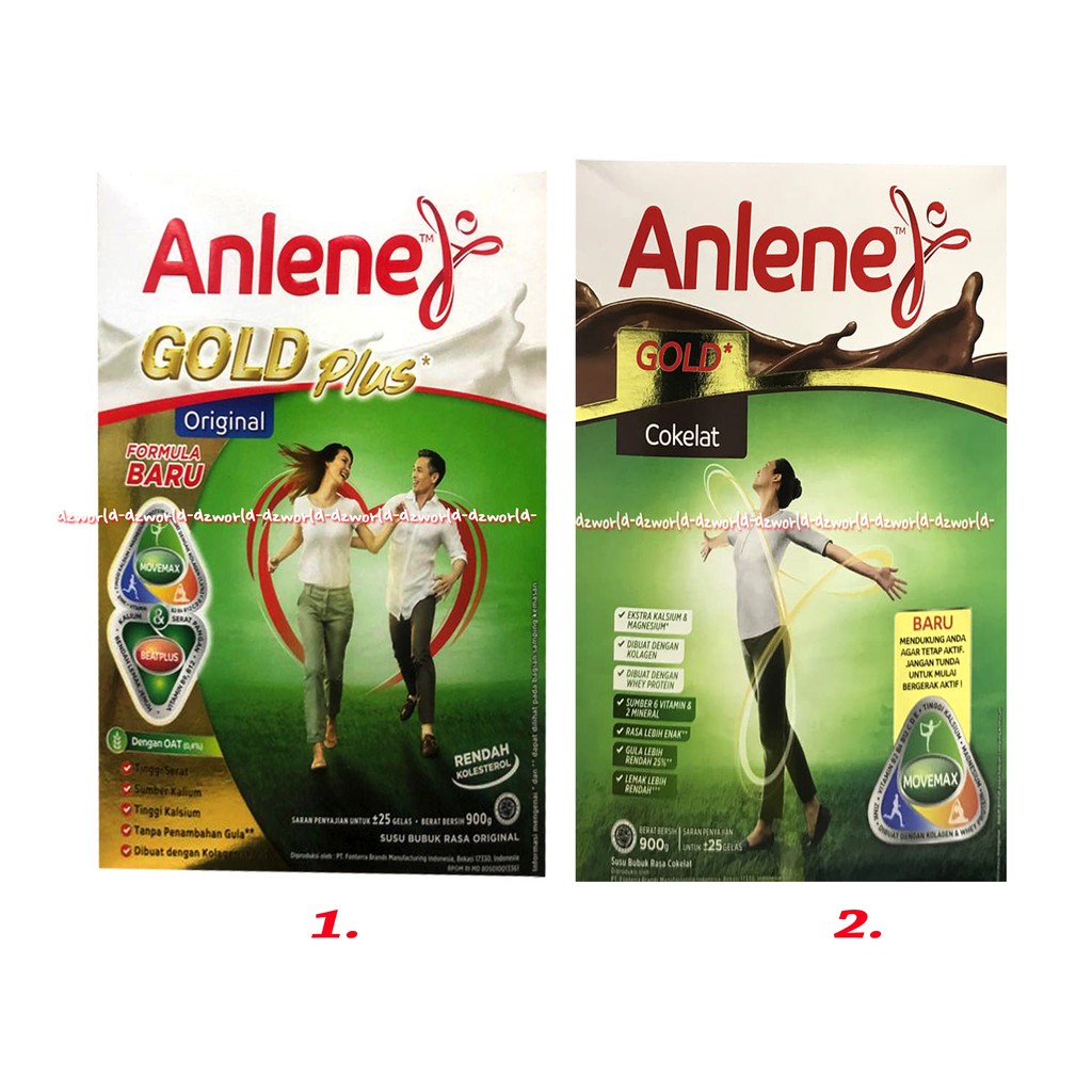 Anlene Gold 900gr Coklat Plain Susu Anline Susu Tinggi Kalsium Tulang Untuk Usia 51 Keatas Lansia Anlenegold 900 gram Susu Bubuk