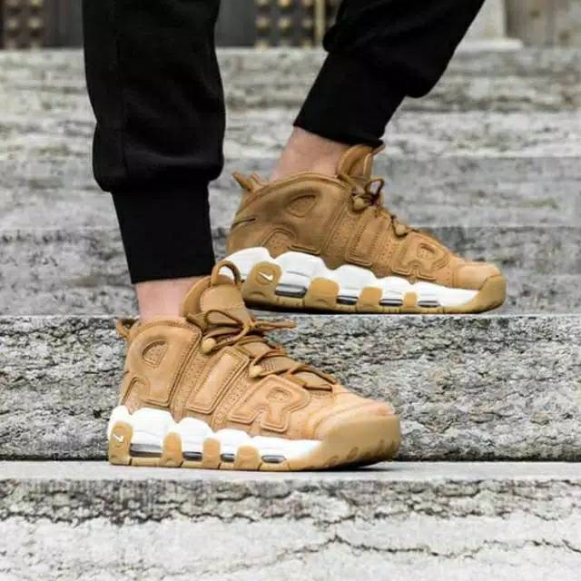 nike air more uptempo wheat flax