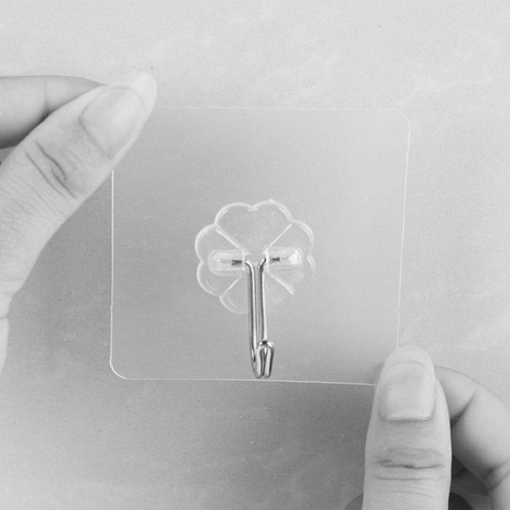 [Elegan] Hook Gantung Baju Kunci Kamar Mandi Penyimpanan Pothook Transparan Gantungan Kait Tempel Di Dinding Seamless Stiker Hook Self Adhesive Pothook