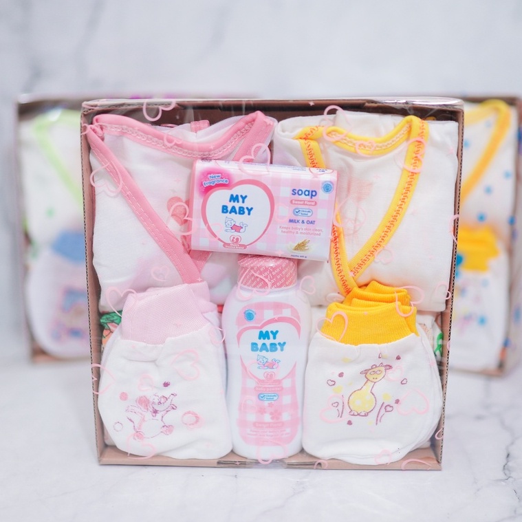 [SET 01]Hampers bayi/baby hampers baju bayi paket hampers parcel/parsel kado bayi lahiran murah-Pink