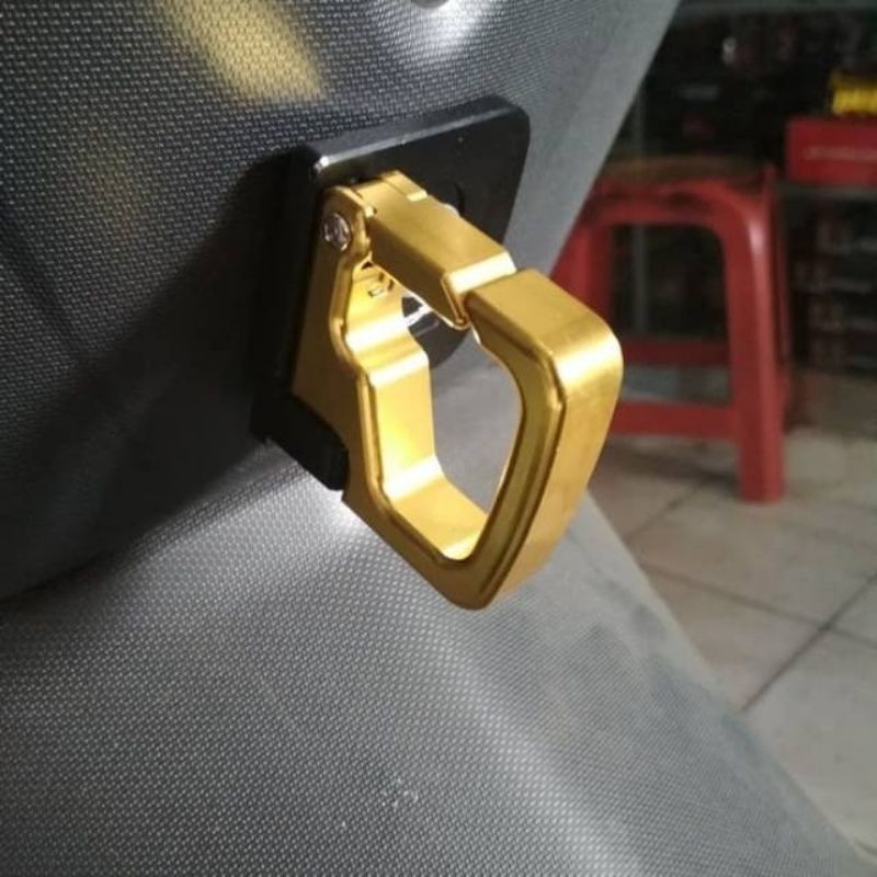 Gantungan Barang Emc Model Bulat Lipat &amp; Tutup Universal Nmax,Aerox,Xmax,Vario125,150 Dll