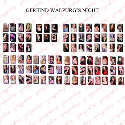 [READY / SET] GFRIEND WALPURGIS NIGHT GFRI PHOTOCARD UNOFFICIAL FANMADE YANGPASHOP SOWON YERIN YUJU