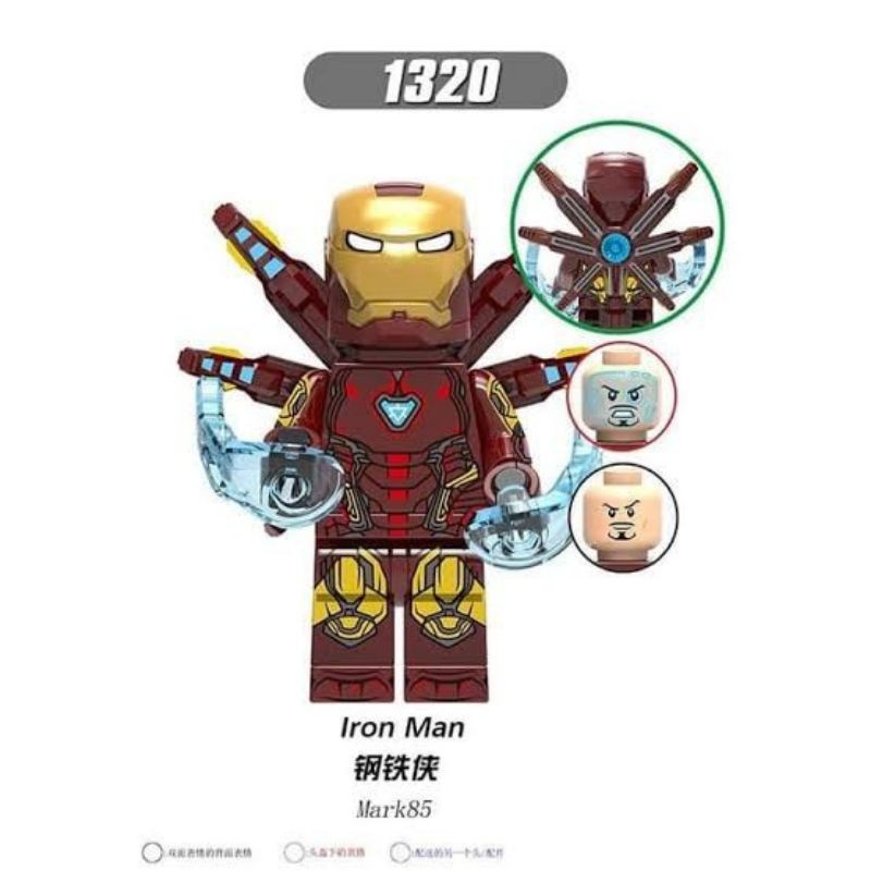 Lego Ironman Mark 85 Marvel Avenger Spiderman