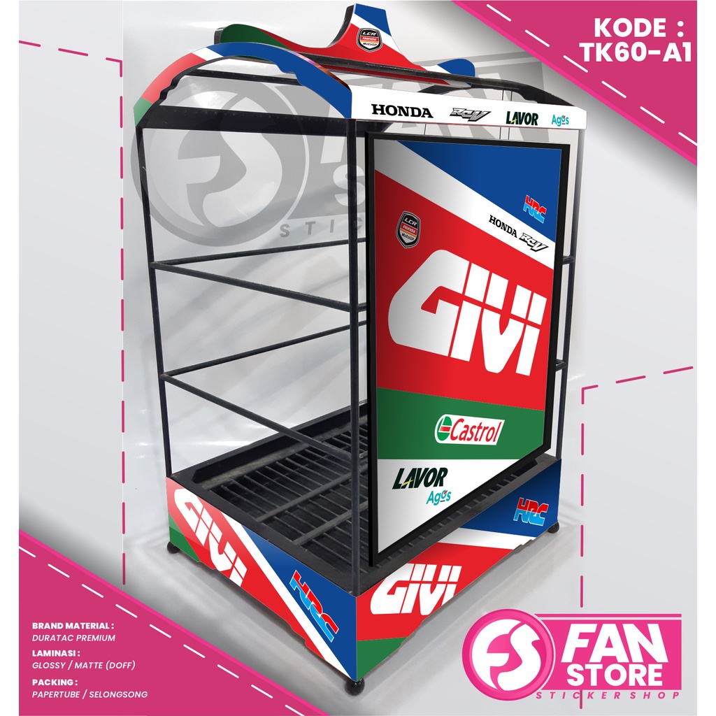 Stiker Decal SANGKAR KOTAK Sangkar EBOD JAYA Custom - Decal Kandang Burung Oriq Jaya